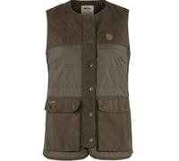 Fjällräven Chaleco acolchado Forest Wool W, 633 Dark Olive, XS