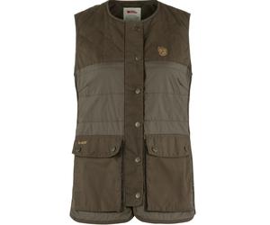 Fjällräven Chaleco acolchado Forest Wool W, 633 Dark Olive, XS