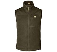 Fjällräven Chaleco de forro polar Buck para hombre, oliva oscuro, L
