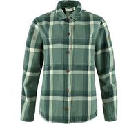Fjällräven Damen Singi - Overshirt de Franela, Color Verde pátina/pátina Profunda, Talla XS