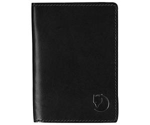 Fjällräven F77363-550 Leather Passport Cover, Black, One Size