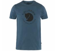 Fjällräven Fox Camiseta de Hombre Informal Exterior fuchs Estampado Azul Nuevo