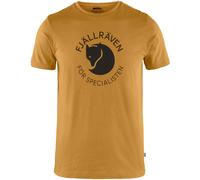 Fjällräven Fox Camiseta de Hombre Informal Todos Las Logo Camisa Amarillo