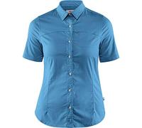 Fjällräven High Coast Stretch Shirt SS W Camiseta, Mujer, River Blue, 2XS