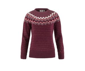 FJÄLLRÄVEN Jersey funcional de lana Oevik Knit para mujer rojo oscuro | L
