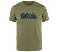 Fjällräven Logo Camiseta de Hombre Informal fuchs Manga Corta Exterior Verde