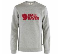 Fjällräven Logo Suéter de Hombre Manga Larga Sudadera Camiseta Gris Nuevo