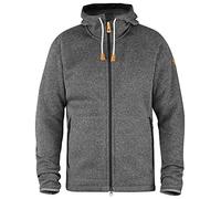 Fjällräven Övik Fleece Hoodie M Sweatshirt, Hombre, Dark Grey, S