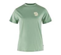 Fjällräven Övik Fox Boxy Logo Tee W Misty Green Camiseta de mujer XS