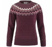 Fjällräven Övik Knit Suéter Damen-Strickpullover Jersey Sudadera de Lana Rojo
