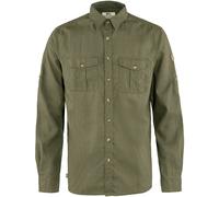 Fjällräven Övik Viaje Ls Camisa de Hombre Cáñamo Camisa Casual Verde