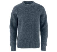 Fjällräven Övik Waffle Knit M Sudadera, Azul Marino, L para Hombre