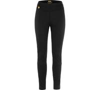 Fjällräven Pantalones de compresión Merino 190 LJ para Mujer, Color Negro, XL