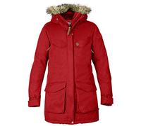 Fjällräven Parka Nuuk - Chubasquero para Mujer, Color Rojo, Talla L