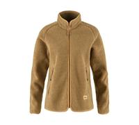 Fjällräven Suéter de lana para mujeres Vardag Pile marrón/amarillo L