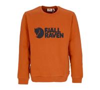 Fjällräven - Terracotta Brown Logo Crewneck Sweatshirt - Sweatshirts & Hoodies - Hombre - Naranja - S -