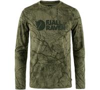 Fjällräven Värmland Wool Camiseta Hombre Manga Larga Trekking Green/Camo