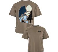 Fjall Raven - Camisetas mujer - Forest Walk Tee W Suede Brown para Mujer - Talla XS - Marrón Marrón XS
