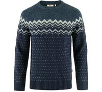 FJALLRAVEN 81829-555-570 Övik Knit Sweater M Sweatshirt Hombre Dark Navy-Mountain Blue Tamaño S