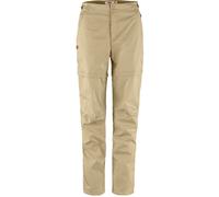 Fjall Raven - Ropa de senderismo mujer - Abisko Hike Zip Off Trousers W Fossil para Mujer de Softshell - Talla 38 EU - Beige Beige 38 EU