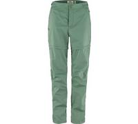 Fjall Raven - Ropa de senderismo mujer - Abisko Hike Zip-Off Trs W Patina Green para Mujer - Talla S/M - Verde Verde S/M
