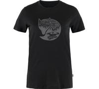 Fjall Raven - Ropa de senderismo mujer - Abisko Wool Fox SS W Black - Iron Grey de Lana - Talla XS - Negro Negro XS