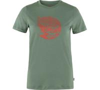 Fjall Raven - Ropa de senderismo mujer - Abisko Wool Fox SS W Patina Green - Terracotta Brown de Lana - Talla XS - Verde Verde XS