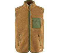Fjallraven 87073-232-625 Vardag Pile Fleece Vest M/Vardag Pile Fleece Vest M Sweatshirt Hombre Buckwheat Brown-Laurel Green Tamaño L