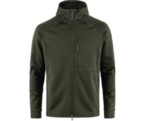 FJALLRAVEN 12600228-662 Abisko Grid Fleece Hoodie M Sweatshirt Hombre Deep Forest Tamaño S
