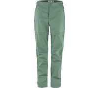 Fjallraven 14200169-614 Abisko Hike Zip-Off TRS W Pants Mujer Patina Green Tamaño 46/S