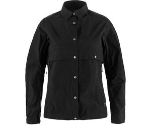 FJALLRAVEN 14500163-550 Hoja Rider's Wind Jacket W Jacket Mujer Black Tamaño XL