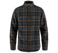 FJALLRAVEN 81478-555-230 Övik Twill Shirt M T-Shirt Hombre Dark Navy-Chestnut Tamaño XL