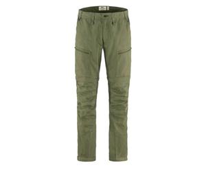 Fjallraven 81535R-620-625 Abisko Lite Trekking Zip-Off M Reg Pants Hombre Green-Laurel Green Tamaño 60