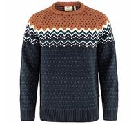 Fjallraven 81829-555-243 Övik Knit Sweater M/Övik Knit Sweater M Sweatshirt Hombre Dark Navy-Terracotta Brown Tamaño M