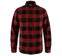 FJALLRAVEN 82978-320-550 Övik Heavy Flannel Shirt M T-Shirt Hombre Red-Black Tamaño M