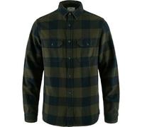 FJALLRAVEN 82978-662-555 Övik Heavy Flannel Shirt M T-Shirt Hombre Deep Forest-Dark Navy Tamaño XXL