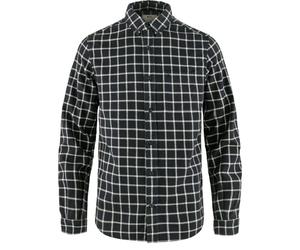 FJALLRAVEN 82979-555-113 Övik Flannel Shirt M T-Shirt Hombre Dark Navy-Chalk White Tamaño L