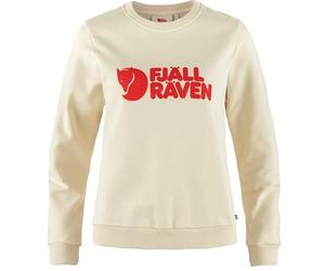 FJALLRAVEN 84143-113-214 Logo Sweater W Sweatshirt Mujer Chalk White-Flame Orange Tamaño XXS
