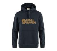 Fjallraven 84144-555 Logo Hoodie M Sweatshirt Hombre Dark Navy Tamaño L