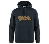 Fjallraven 84144-555 Logo Hoodie M Sweatshirt Hombre Dark Navy Tamaño S