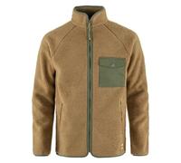 Fjallraven 84158-232-625 Vardag Pile Fleece M Sweatshirt Hombre Buckwheat Brown-Laurel Green Tamaño XL