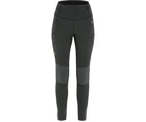 Fjallraven 84790-550-048 Abisko Värm Trekking Tights W/Abisko Warm Trekking Tights W Pants Mujer Black-Iron Grey Tamaño S
