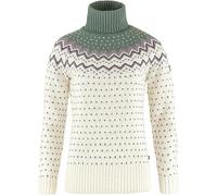 Fjallraven 84792-113-614 Övik Knit Roller Neck W/Övik Knit Roller Neck W Sweatshirt Mujer Chalk White-Patina Green Tamaño S