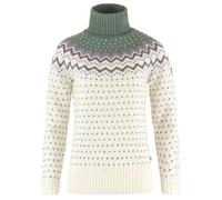 Fjallraven 84792-113-614 Övik Knit Roller Neck W Sweatshirt Mujer Chalk White-Patina Green Tamaño XS