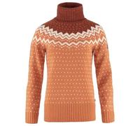 Fjallraven 84792-242-215 Övik Knit Roller Neck W Sweatshirt Mujer Desert Brown-Autumn Leaf Tamaño XXS