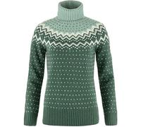 Fjallraven 84792-679-674 Övik Knit Roller Neck W Sweatshirt Mujer Deep Patina-Misty Green Tamaño L