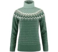 Fjallraven 84792-679-674 Övik Knit Roller Neck W Sweatshirt Mujer Deep Patina-Misty Green Tamaño S