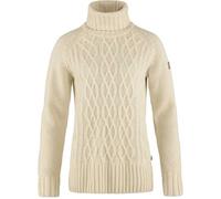 Fjallraven 84793-113 Övik Cable Knit Roller Neck W/Övik Cable Knit Roller Neck W Sweatshirt Mujer Chalk White Tamaño S