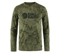 Fjallraven 86673-626 Värmland Wool LS M Sweatshirt Hombre Green Camo Tamaño S