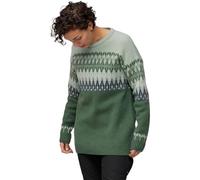 Fjallraven 86992-679-674 Övik Path Knit W Sweatshirt Mujer Deep Patina-Misty Green Tamaño XXS